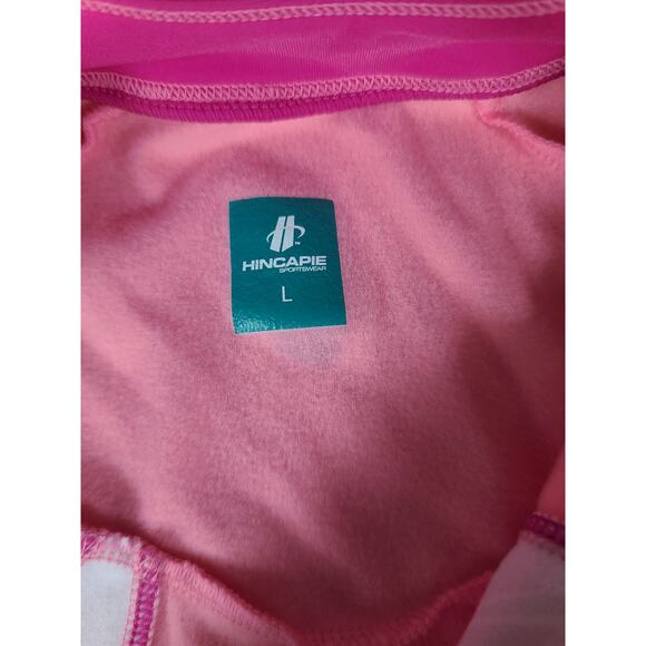 Hincapie Pink White Cut Away Cycling Bike Riding Top Jersey Large - Picture 6 of 6